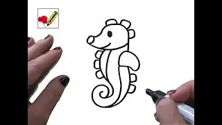Como Dibujar un Caballito de Mar