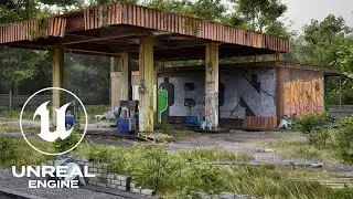 Unreal Engine 5 | Photoscanned Gas Station | Modular Asset Pack |  FAB Marketplace Showcase