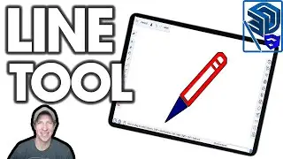 How to Use the LINE TOOL in SketchUp for Ipad!