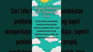 Memulai Dan Merancang Pembelajaran Yang Inovatif #motivasi #motivasiguru #pendidikan #inovasi