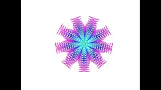 26 Use Python to draw beautiful graphics formed by the rotation and enlargement of nine wine bottle
