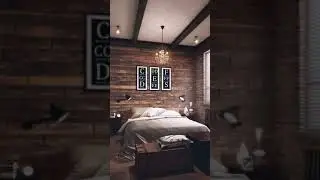 How to design your home rustic style 🏡#shorts #interiordesign