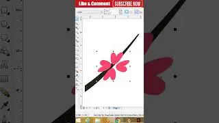 Coreldraw Simple Flower Design | Coreldraw Drawing | Coreldraw Shorts 