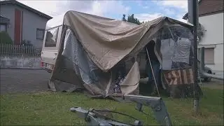 Das erste mal... | Wohnwagen Vorzelt aufbauen
