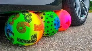 Crushing Crunchy & Soft Things by Car! EXPERIMENT CAR vs BALL