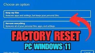 How To Factory Reset Laptop Windows 11