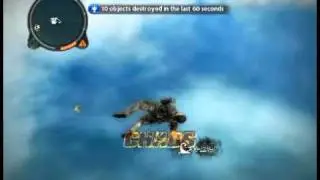 Just Cause 2 FLYING WITH A GAS CYLINDER