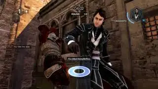 A wounded hyena and my friend play Assassin's Creed Multiplayer