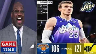 ESPN SC: Shaq Reacts Markkanen Outduels Brunson in Jazz's 121–106 Win Over Knicks