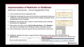 SiteMinder support for Web Authentication (WebAuthn)