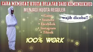 Tutorial mudah mengubah kuota belajar jadi kuota reguler 😉 bebas buka apapun❗❗