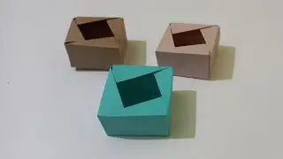 How To Make Origami Box With Paper | Origami Box Tutorial