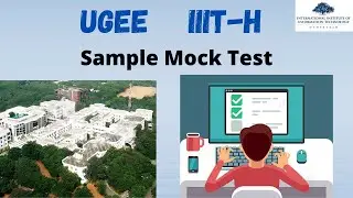 UGEE 2021 IIIT-H Online Sample Mock Test 🤴 || SUPR and REAP  