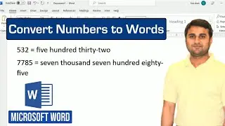 Effortless Number-to-Text Conversion in Microsoft Word | How to Convert Numbers to Words