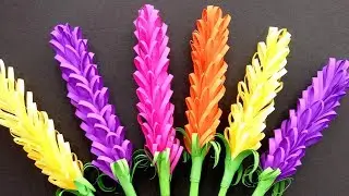 How to make Beautiful lavender paper flowers | Very Easy DIY Crafts