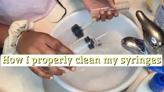 How I properly clean my syringes for my lip gloss business | Ley Nikole