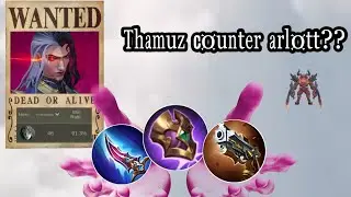 ARLOTT VS THAMUZ EXP LANE!!gini cara lawan thamuz preman exp lane -Mobile legend