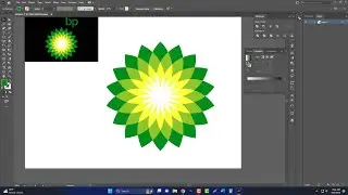 How To Make British Petroleum Logo illustrator