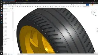 OnShape Toy Wheel Tutorial - Part 2 Curve on Surface Sweep on Surface