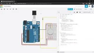 Arduino [tinkercad] - Pushbutton and DC Motor