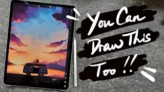 Art Log | YOU CAN DRAW THIS | Normal Speed Drawing Process | Detail Explained | Bike Tour