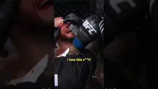 Dan Hooker enjoying himself between rounds at #!UFC305
