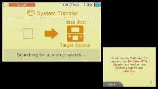 Nintendo 3DS -- System Transfer
