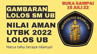 NILAI AMAN UTBK 2022 LOLOS UNIVERSITAS BRAWIJAYA - GAMBARAN LOLOS SM UB