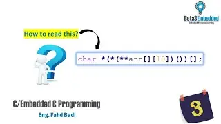 Complex Declarations in C || How to read complex declarations in C? || (Part 3) [شرح بالعربي]