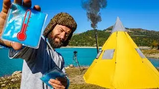 WE TRIED A TENT CAMP POCKET STOVE WITH STOVE