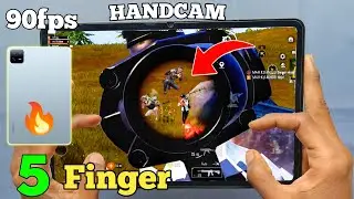 🔥90fps 5 Finger XIAOMI PAD 6 bgmi gameplay  