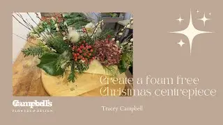 Create a Sustainable, Foam-Free Christmas Centrepiece | Step-by-Step Floral Tutorial