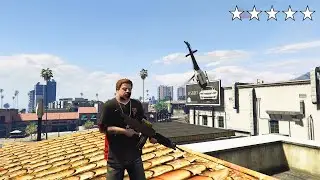 GTA 5 - JIMMY’S FIVE STAR COP BATTLE AT A GAS STATION! (GTA V Funny Moment)