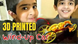 3D Printed Wind up Car with twins