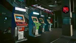 Cyberpunk 2077, Playable Arcade Machines Mod! (4K PC)