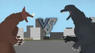Gomora VS. Final Wars Godzilla Animation | Stick Nodes