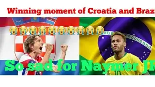 winning moment of Croatia || Brazil vs Croatia winning moment ||
