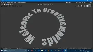 Blender 2.82 - Text tutorial || Curve Text ||