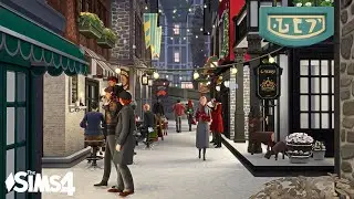 Snowy alley in Windenburg ❄ | Sims 4 Building | No CC