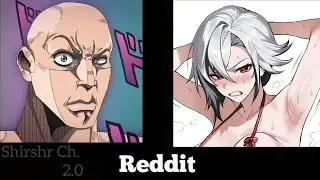 ANIME vs REDDIT (The Rock Reaction Meme) | GENSHIN IMPACT ARLECCHINO Only!