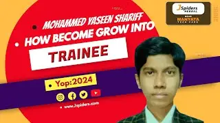 #jspidershebbal Congratulations to MOHAMMED YASEEN SHARIFF for being placed as a trainee! 🚀
