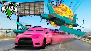 SUPERVIVENCIA DE AVIONES!! CORRE O MUERE !! GTA MINIJUEGO SUPER DIVERTIDO !! GTA V ONLINE Makiman