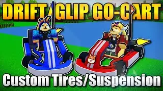 【👑BEST&EZ!】GO KART TUTORIAL w/ Drift/Glip Tire | *Suspensions/Custom Tires* In Build A Boat Roblox!!