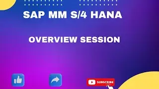 SAP MM S4 HANA Demo| SAP MM S/4 HANA overview session