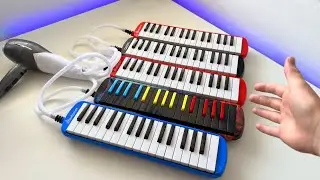 How many melodicas can I play at ONCE?  (I GOT CHALLENGED)