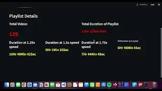 YouTube playlist analysis