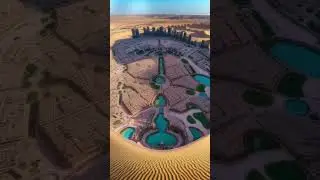 desert turning into town #art #dubai