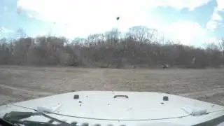 LS3 powered Pink Beast of a Jeep makes it's own trail out of the creek
