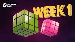 Playing geometry dash week 1