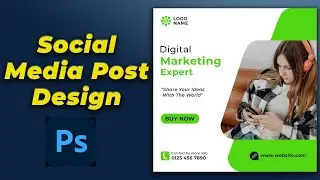 Social Media Post Design || Adobe Photoshop Tutorial